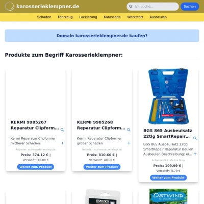 Screenshot karosserieklempner.de