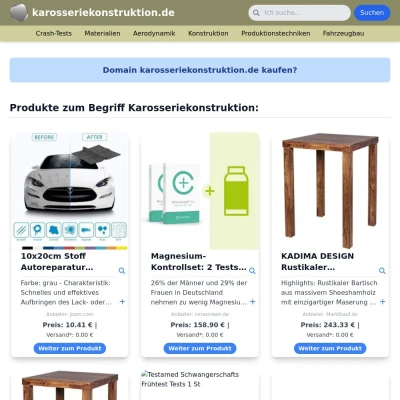 Screenshot karosseriekonstruktion.de