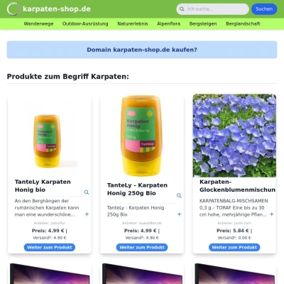 Screenshot karpaten-shop.de