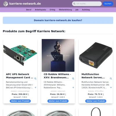 Screenshot karriere-network.de