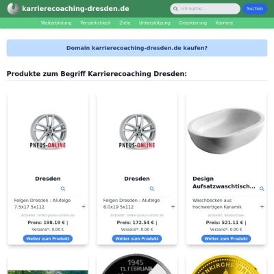 Screenshot karrierecoaching-dresden.de