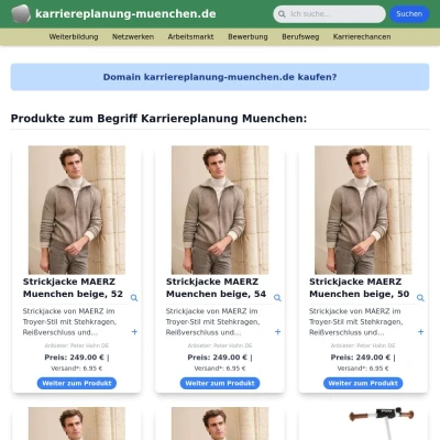 Screenshot karriereplanung-muenchen.de