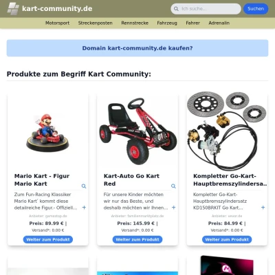 Screenshot kart-community.de