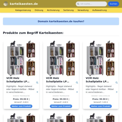 Screenshot karteikaesten.de