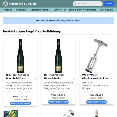 Screenshot kartellbildung.de