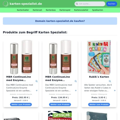 Screenshot karten-spezialist.de