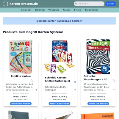 Screenshot karten-system.de