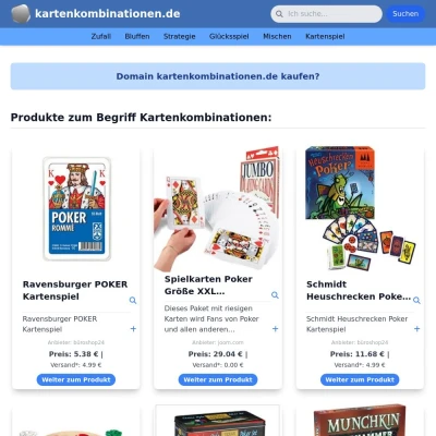 Screenshot kartenkombinationen.de