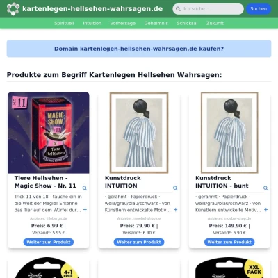 Screenshot kartenlegen-hellsehen-wahrsagen.de