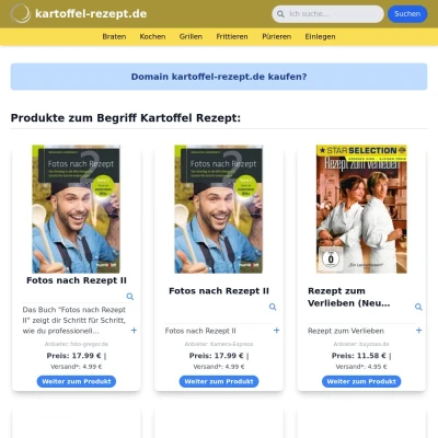 Screenshot kartoffel-rezept.de