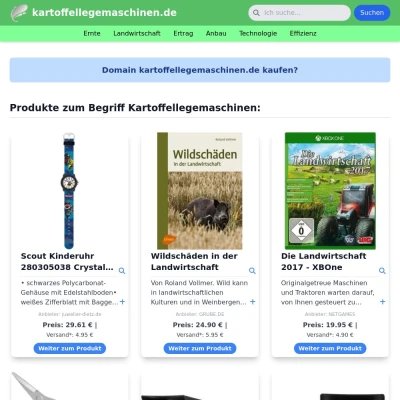 Screenshot kartoffellegemaschinen.de