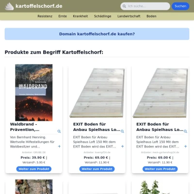 Screenshot kartoffelschorf.de