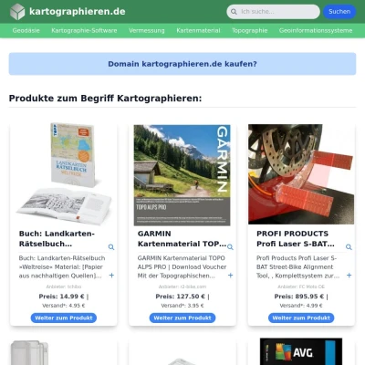 Screenshot kartographieren.de