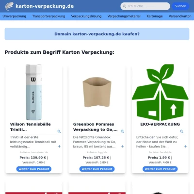 Screenshot karton-verpackung.de