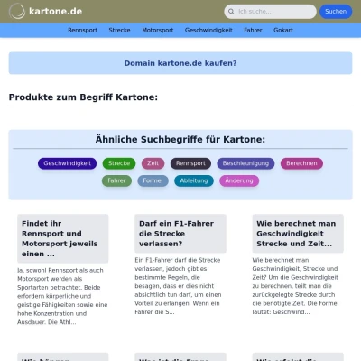 Screenshot kartone.de