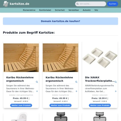 Screenshot kartsitze.de