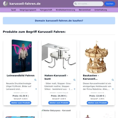 Screenshot karussell-fahren.de