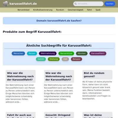 Screenshot karussellfahrt.de