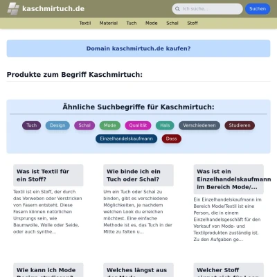 Screenshot kaschmirtuch.de