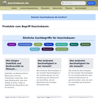 Screenshot kaschubaum.de