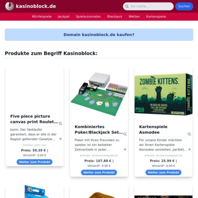 Screenshot kasinoblock.de