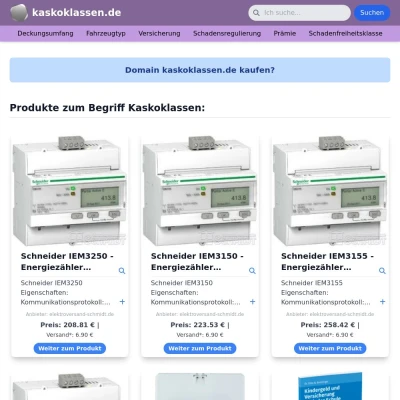 Screenshot kaskoklassen.de