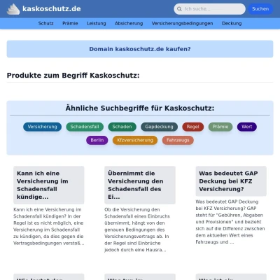 Screenshot kaskoschutz.de