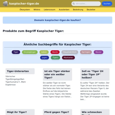 Screenshot kaspischer-tiger.de