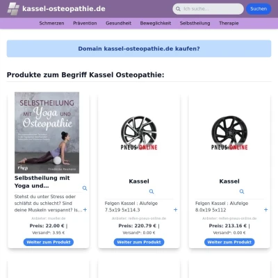 Screenshot kassel-osteopathie.de