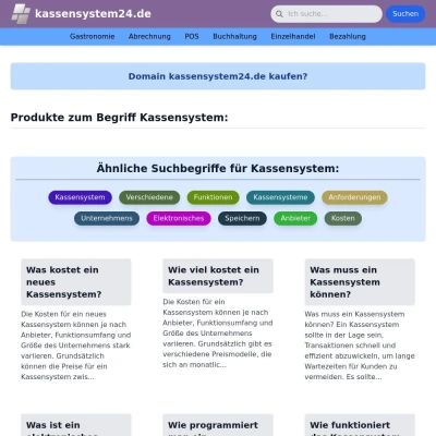 Screenshot kassensystem24.de