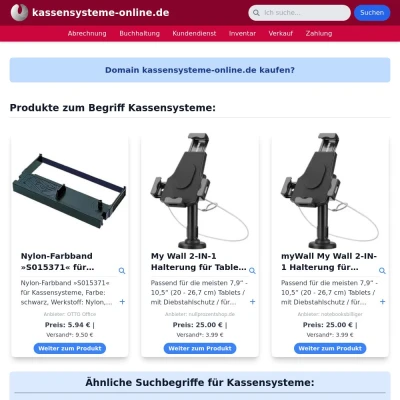 Screenshot kassensysteme-online.de