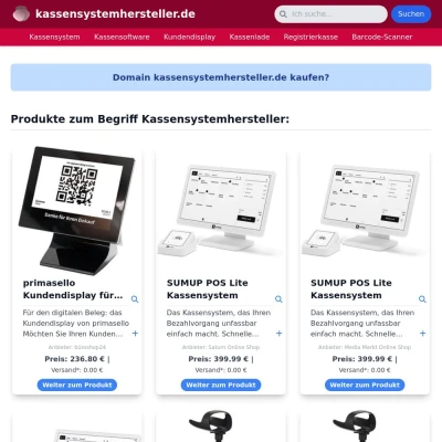 Screenshot kassensystemhersteller.de