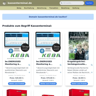 Screenshot kassenterminal.de