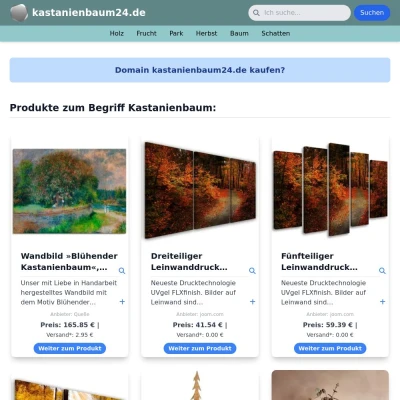 Screenshot kastanienbaum24.de