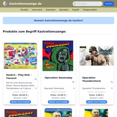 Screenshot kastrationszange.de