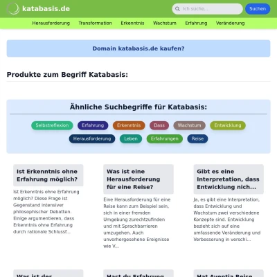 Screenshot katabasis.de