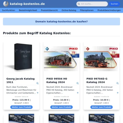 Screenshot katalog-kostenlos.de