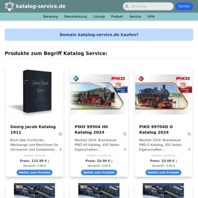 Screenshot katalog-service.de