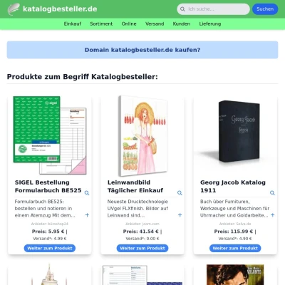 Screenshot katalogbesteller.de