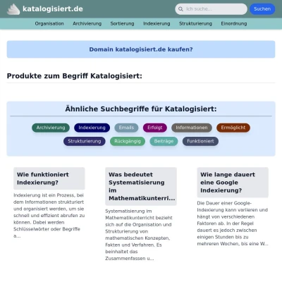 Screenshot katalogisiert.de