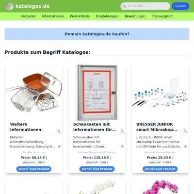 Screenshot katalogos.de