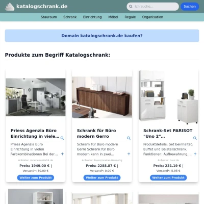 Screenshot katalogschrank.de