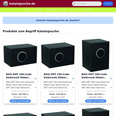 Screenshot katalogsuche.de