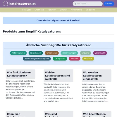 Screenshot katalysatoren.at