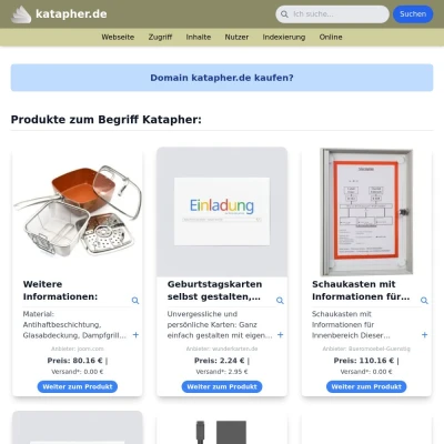 Screenshot katapher.de