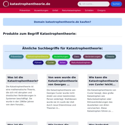 Screenshot katastrophentheorie.de