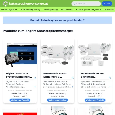 Screenshot katastrophenvorsorge.at