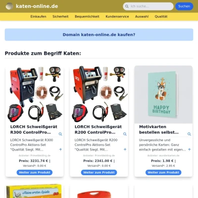 Screenshot katen-online.de