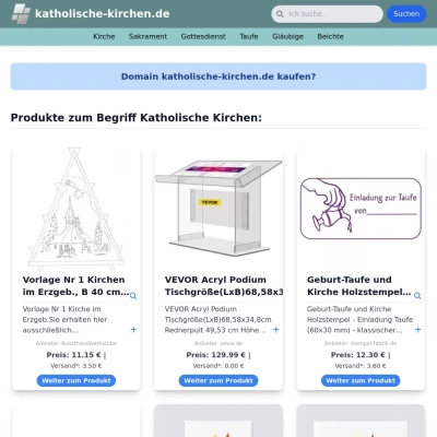 Screenshot katholische-kirchen.de