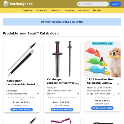 Screenshot katzbalger.de